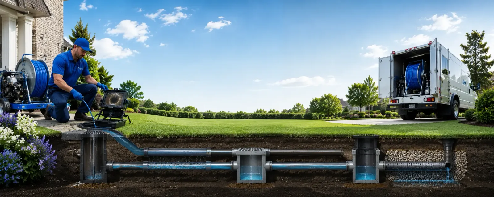 Outdoor drain cleaning information for Egg Harbor, WI